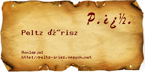 Peltz Írisz névjegykártya
